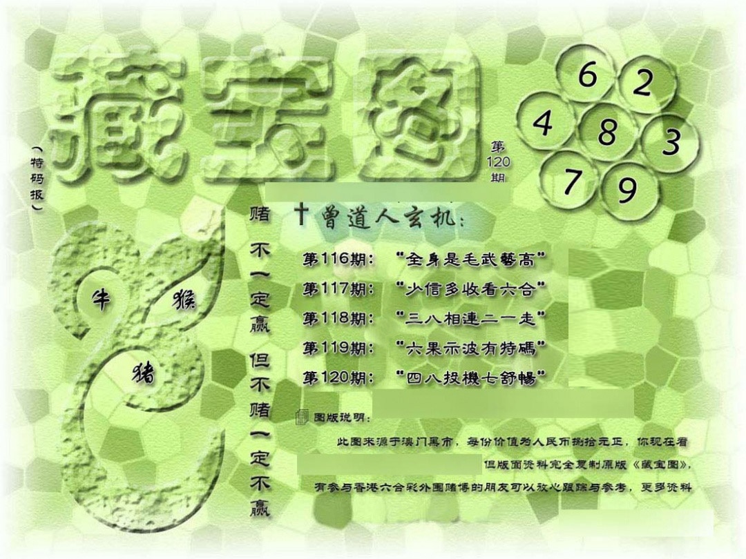 六合彩120期假新藏宝图