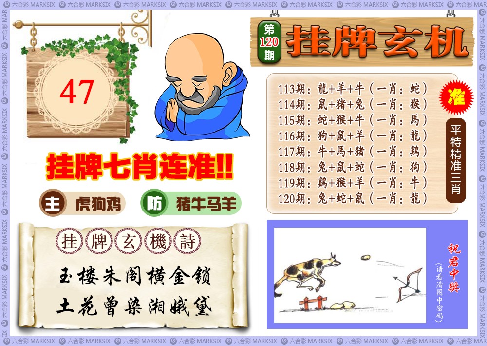 六合彩120期挂牌玄机(新图)