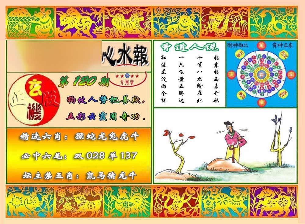 六合彩120期马经心水报