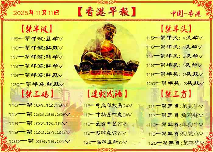 六合彩120期香港早报