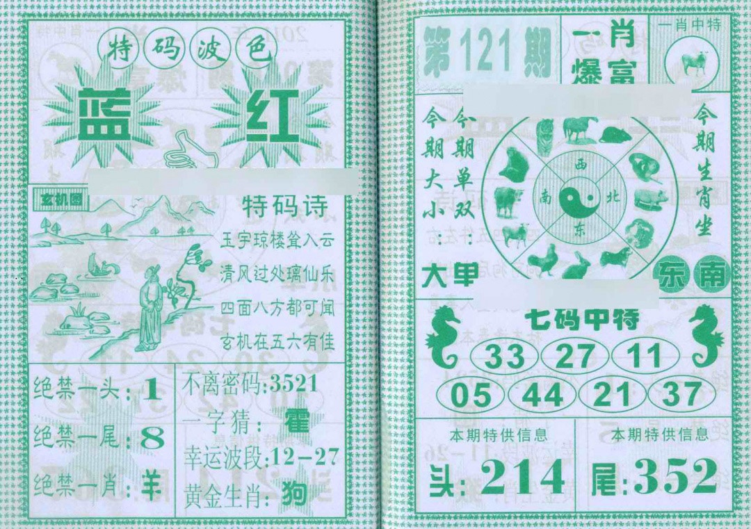 六合彩121期一肖爆富