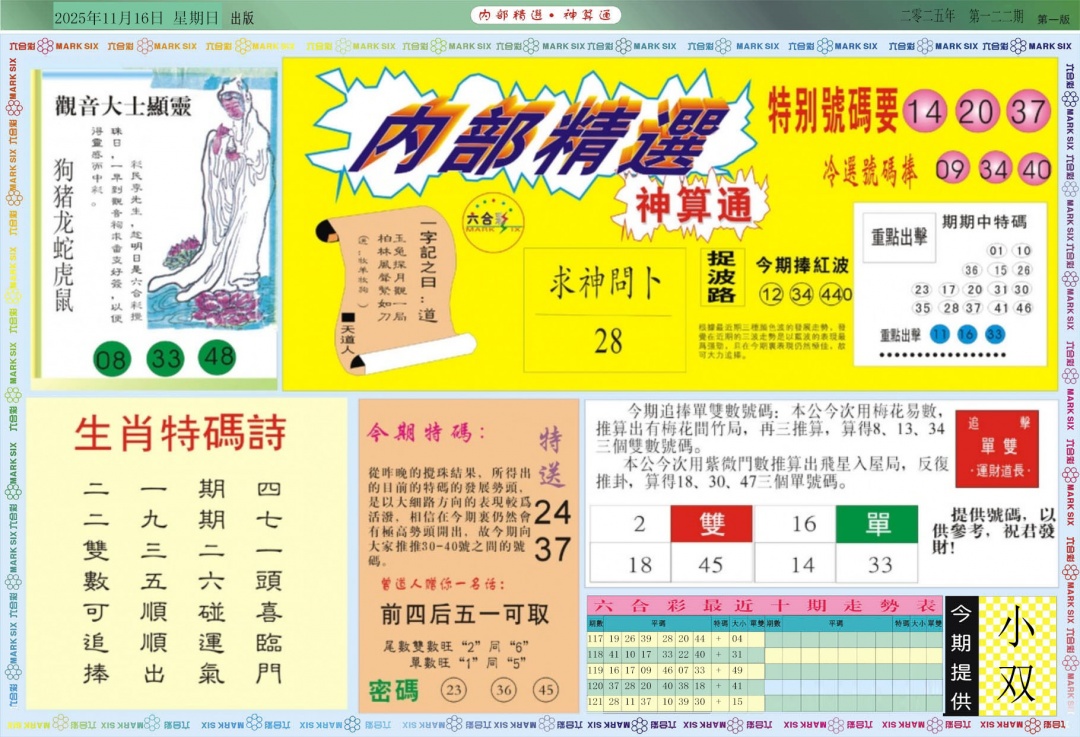 六合彩122期内部精选A