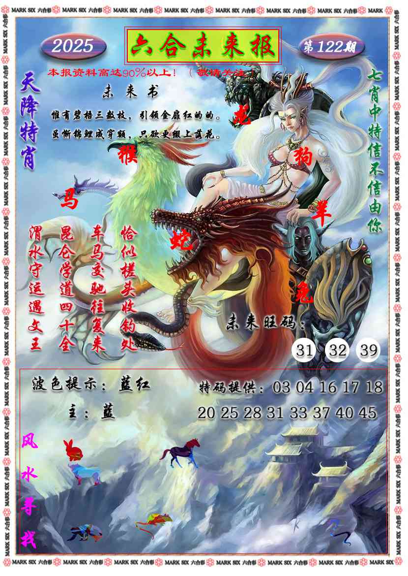 六合彩122期六合未来报