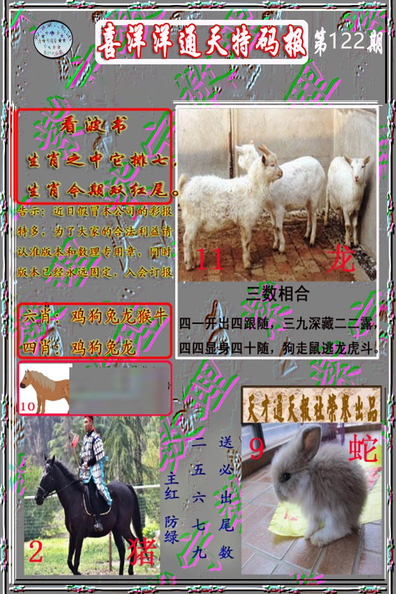六合彩122期洋通报