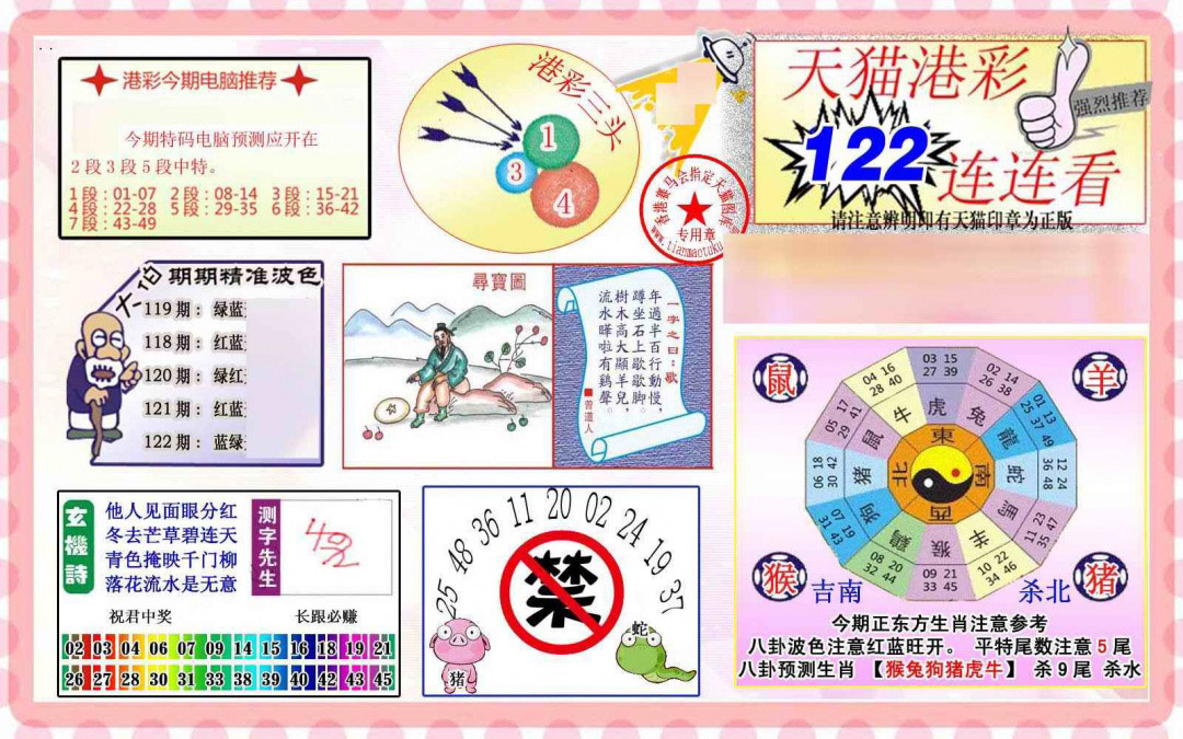 六合彩122期港彩连连中