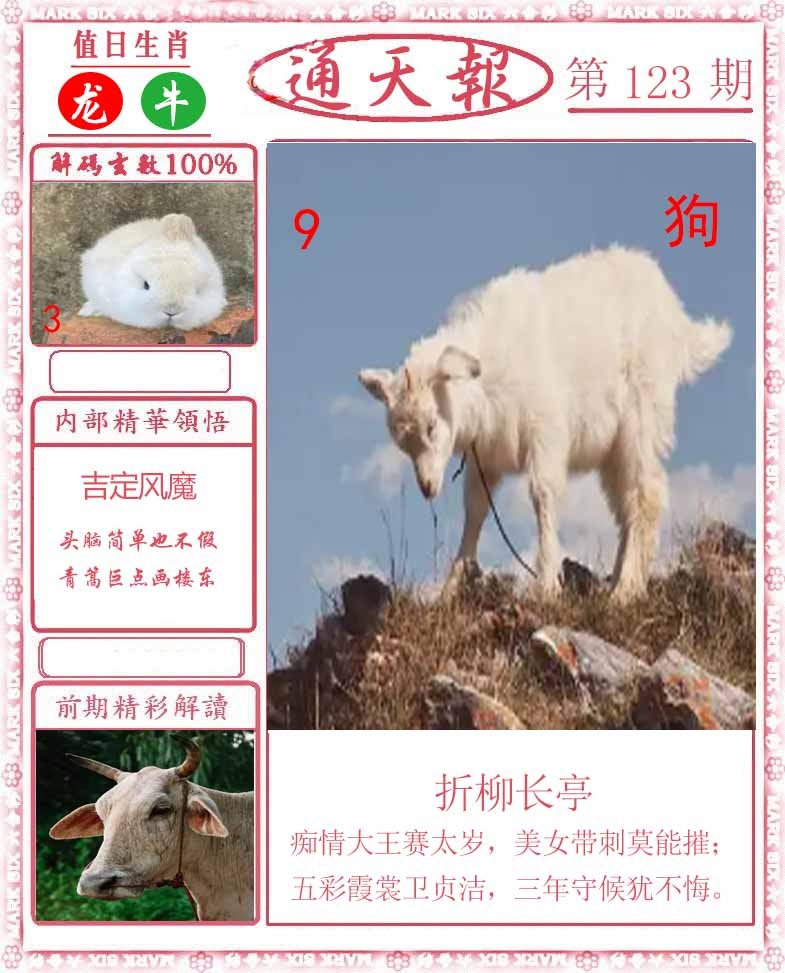 六合彩123期正版通天报