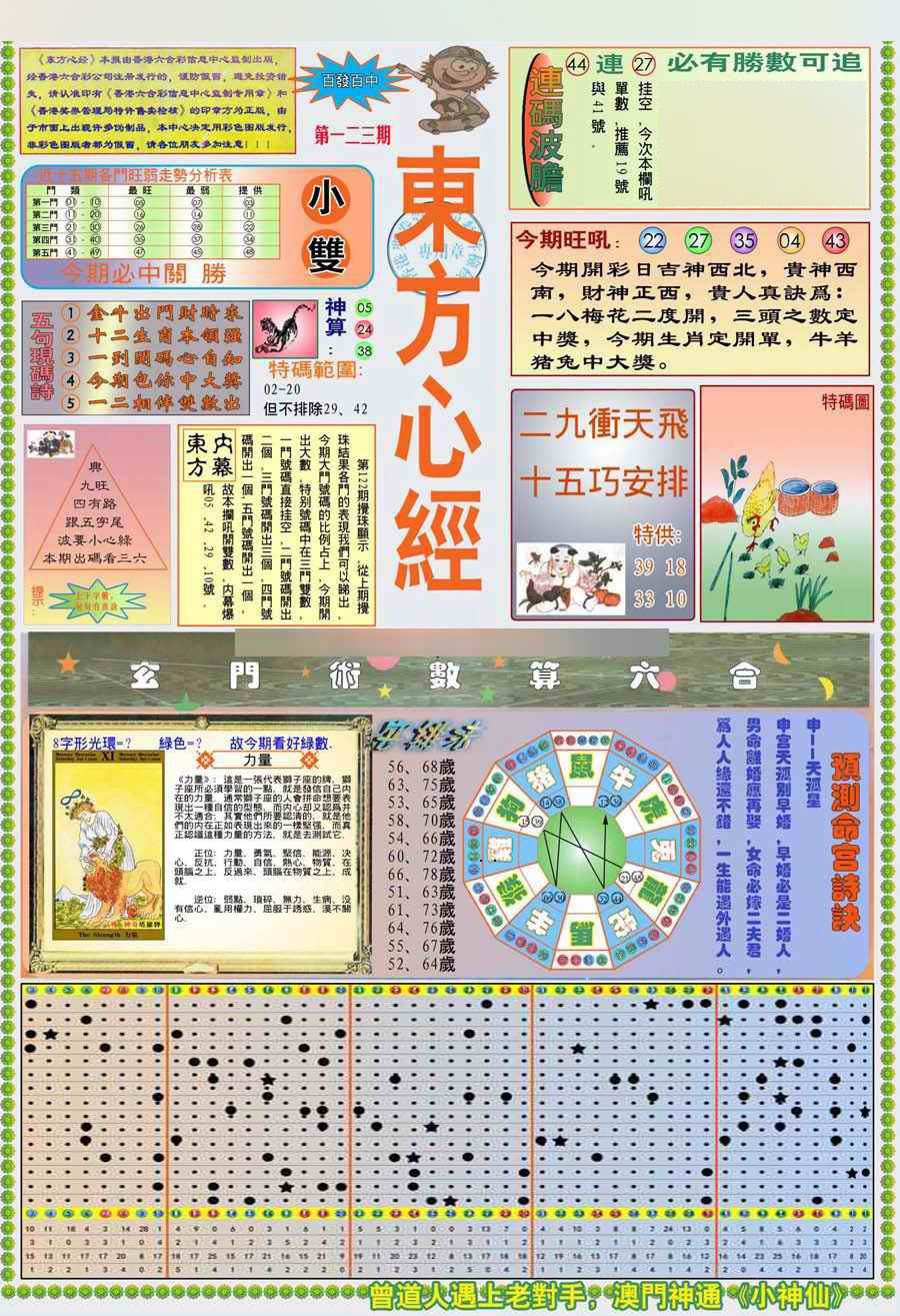 六合彩123期(新版)东方心经A