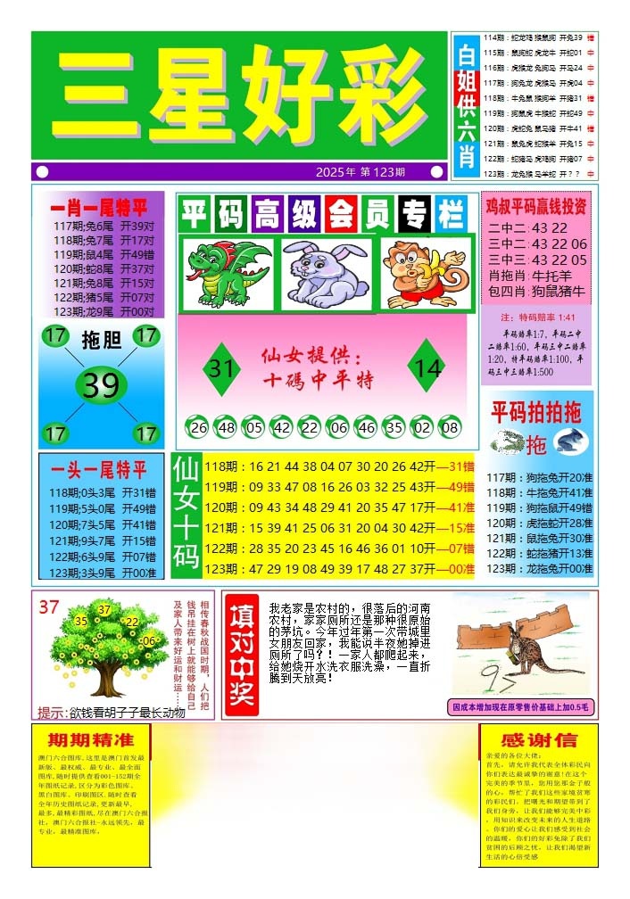 六合彩123期三星好彩4