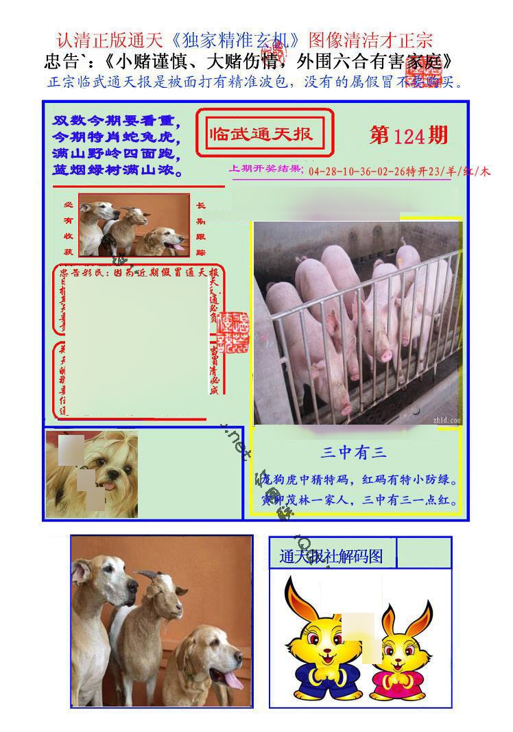 六合彩124期临武通天报