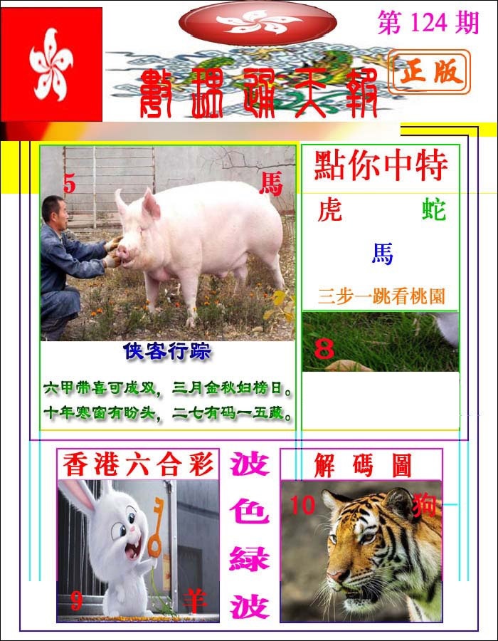 六合彩124期数理通天