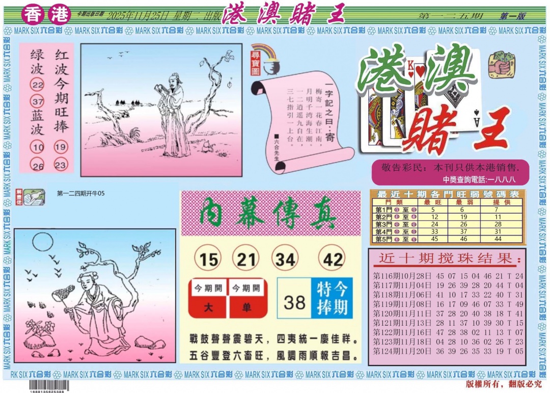 六合彩125期港澳赌王A