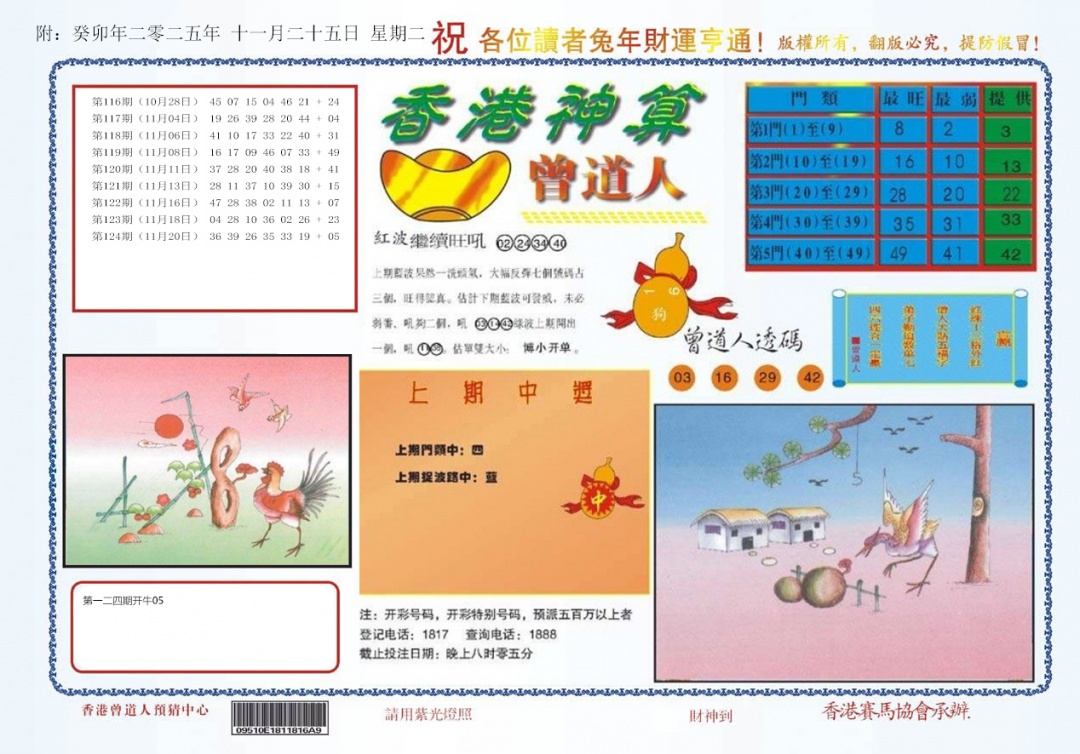 六合彩125期4-香港神算