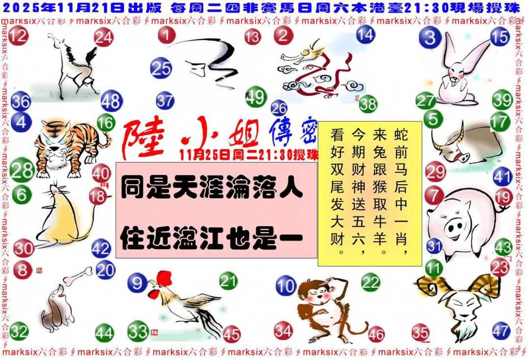 六合彩125期陆小姐传密B