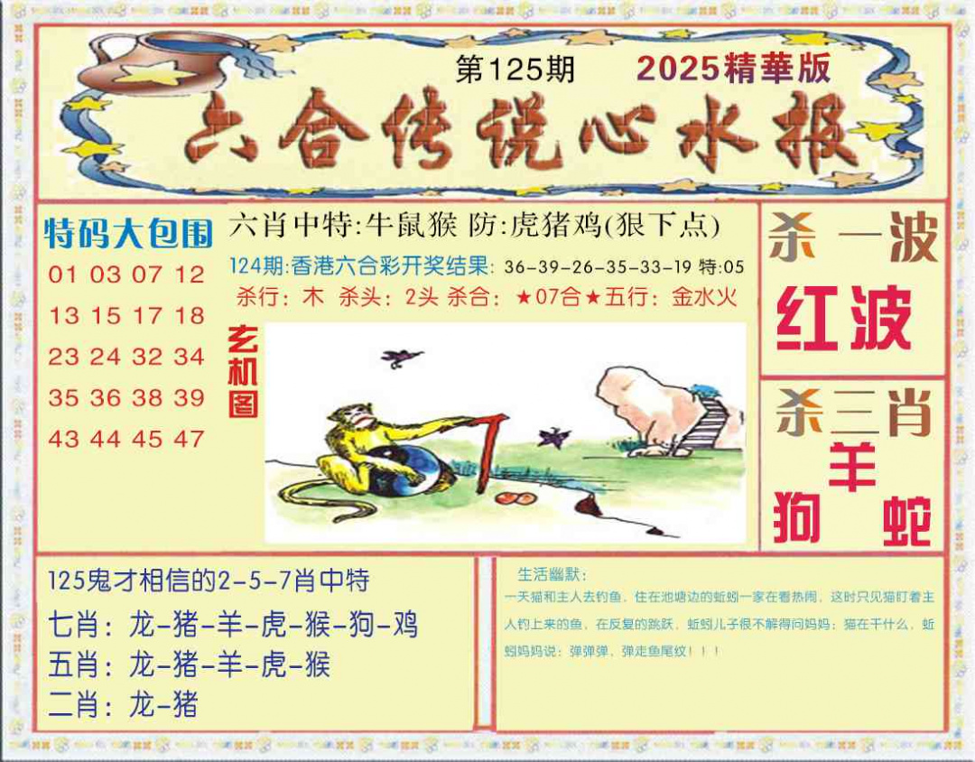 六合彩125期六合传说(心水版)