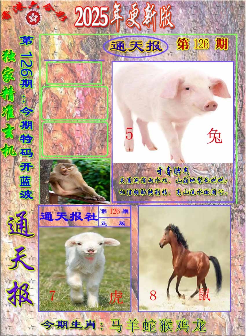 六合彩126期新通报