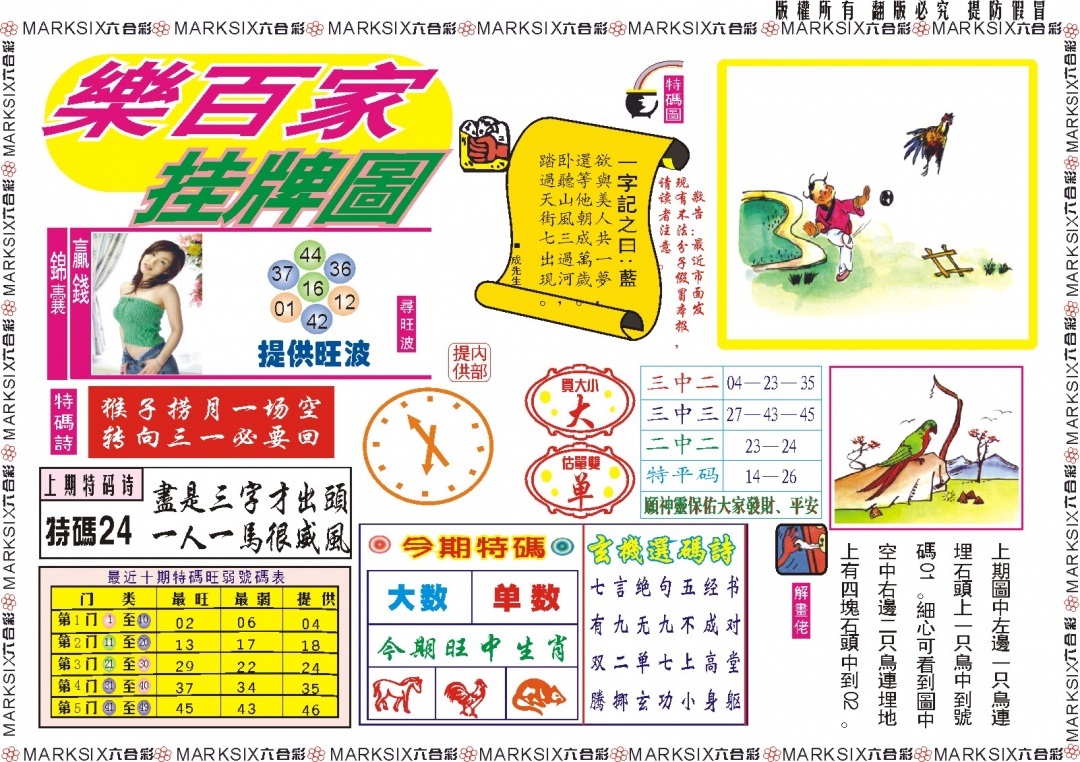 六合彩126期乐百家挂牌图记录