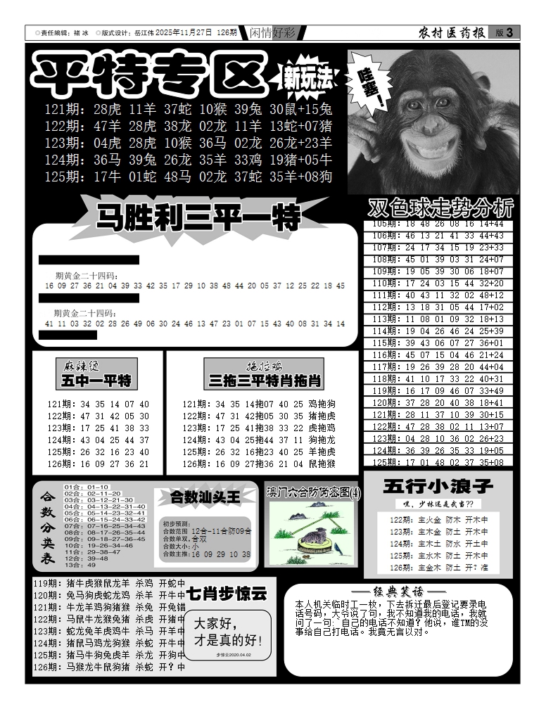 六合彩126期新粤彩(闲情好彩F)