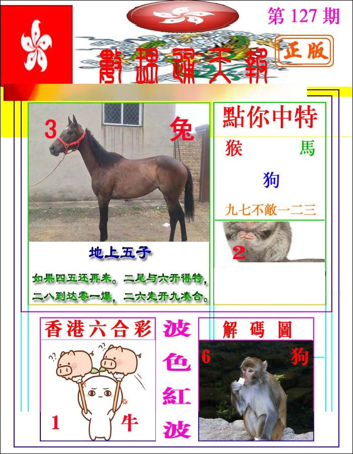六合彩127期数理通天