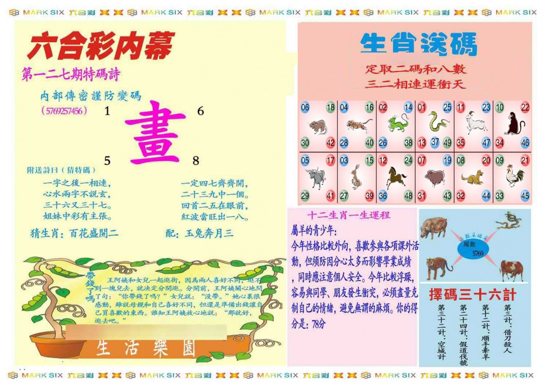 六合彩127期马经内幕B(新图推荐)