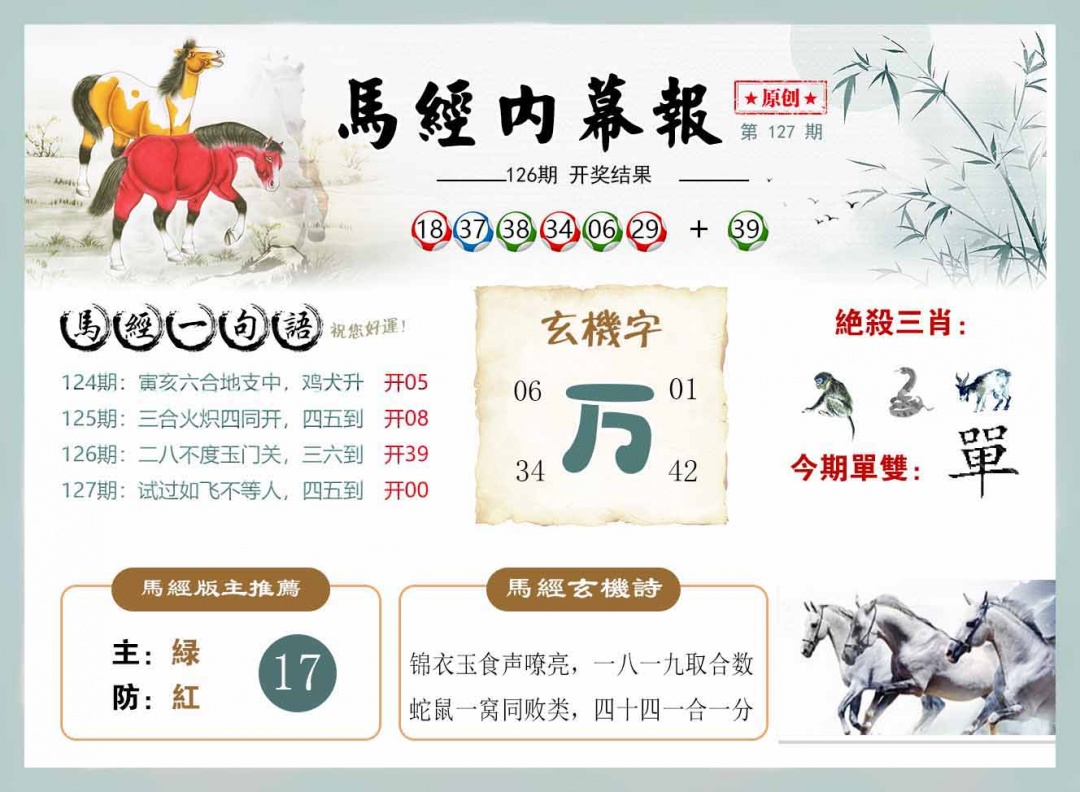 六合彩127期马经内幕报