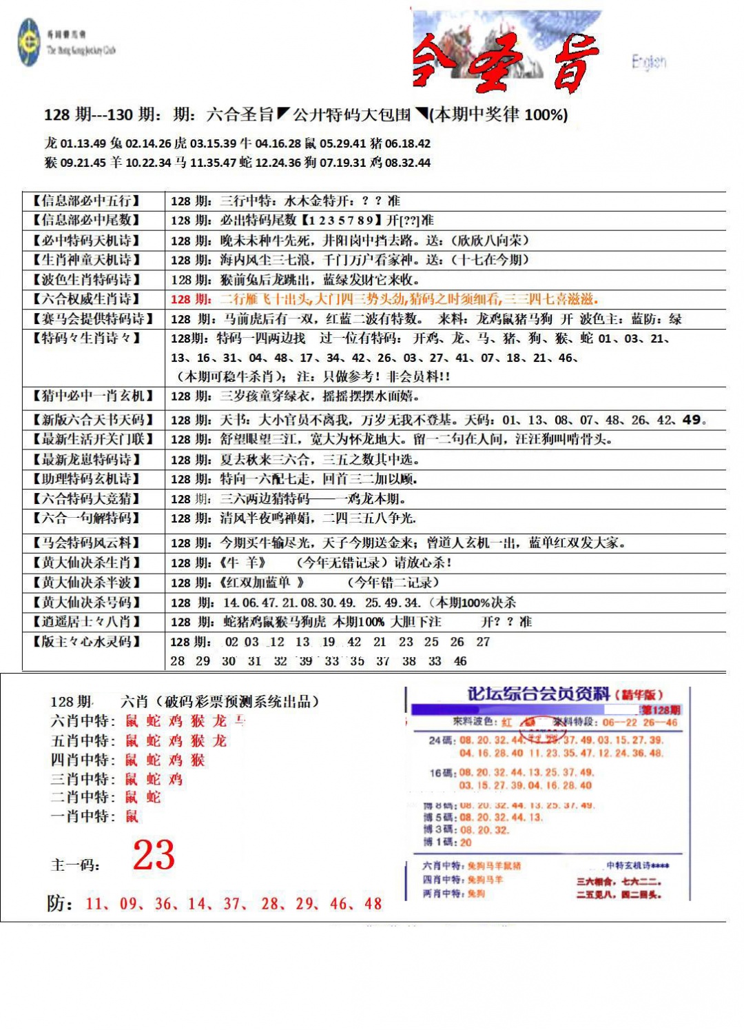 六合彩128期六合圣旨