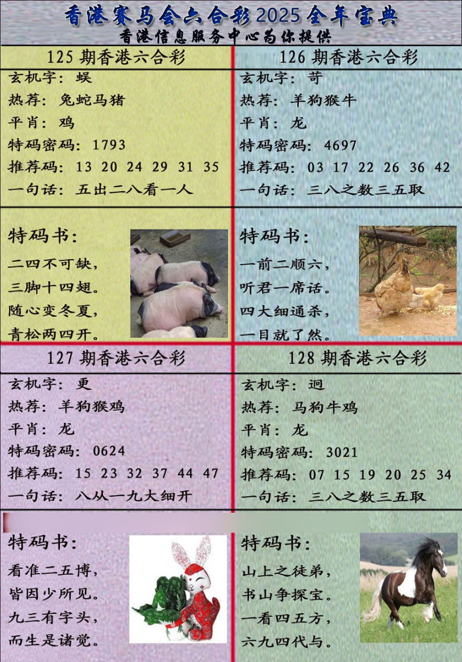 六合彩128期宝典报