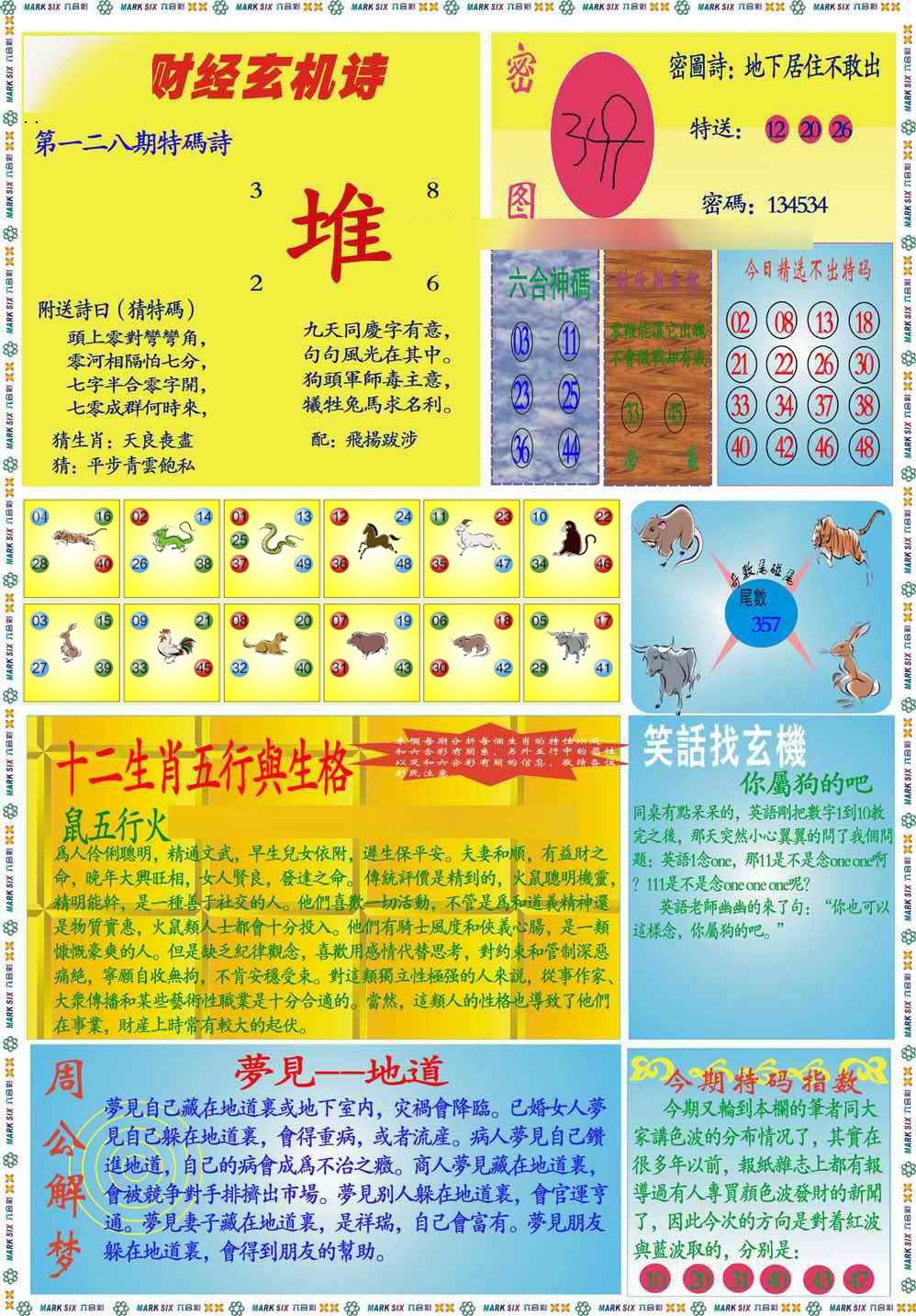 六合彩128期马经财经B(新图推荐)