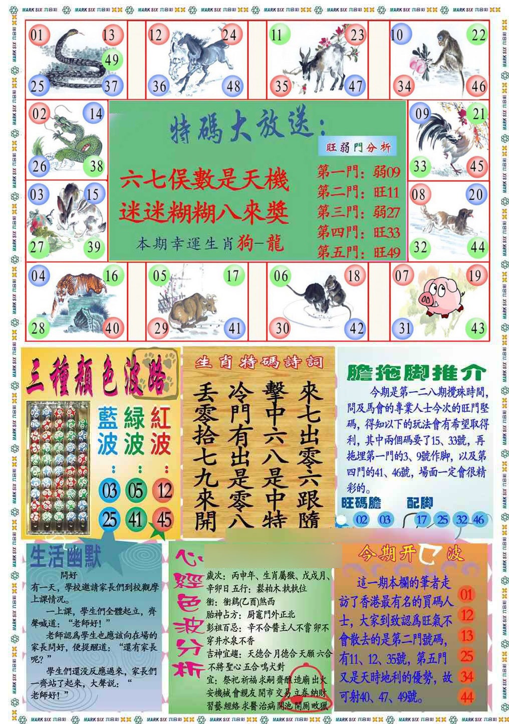 六合彩128期马经心经B(新图推荐)