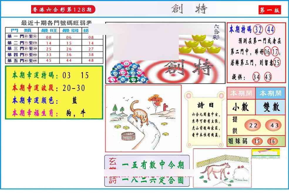 六合彩128期马经创特A(新图推荐)