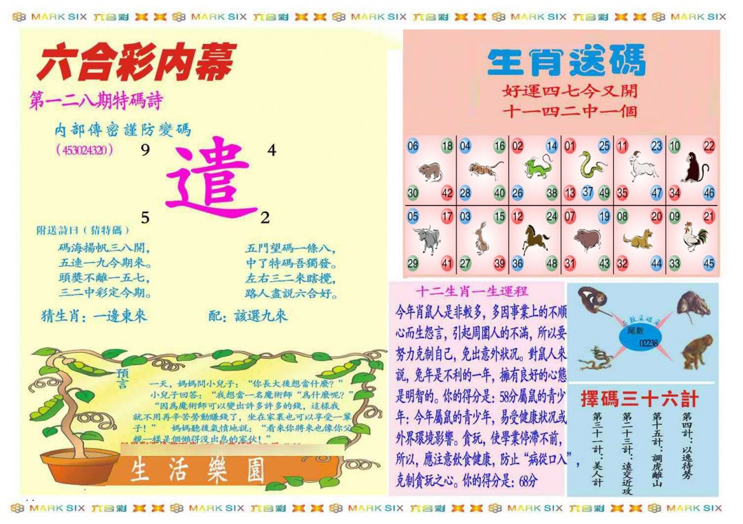 六合彩128期马经内幕B(新图推荐)