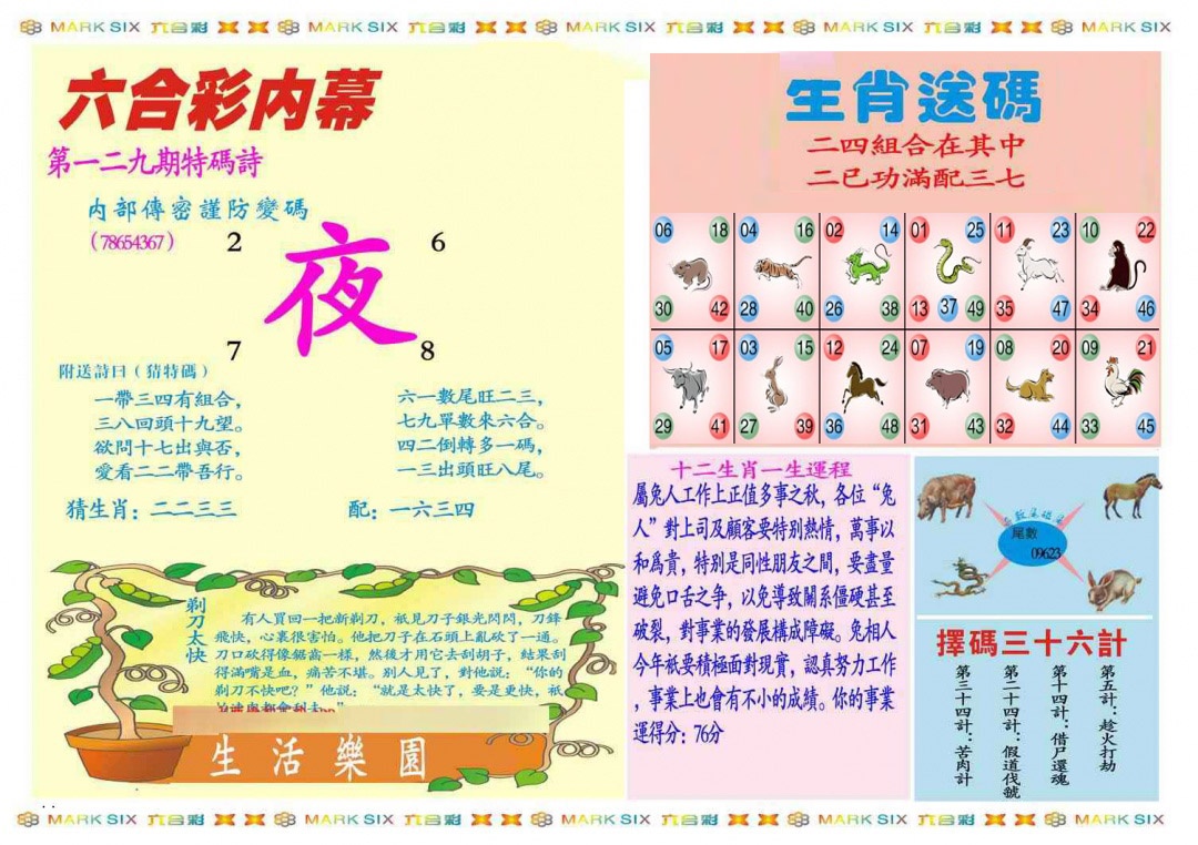 六合彩129期马经内幕B(新图推荐)