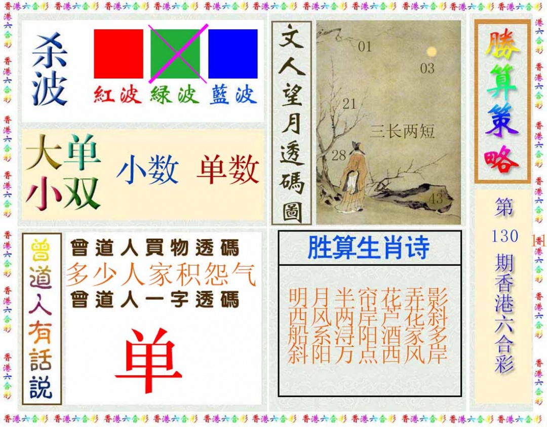 六合彩130期胜算策略(彩)