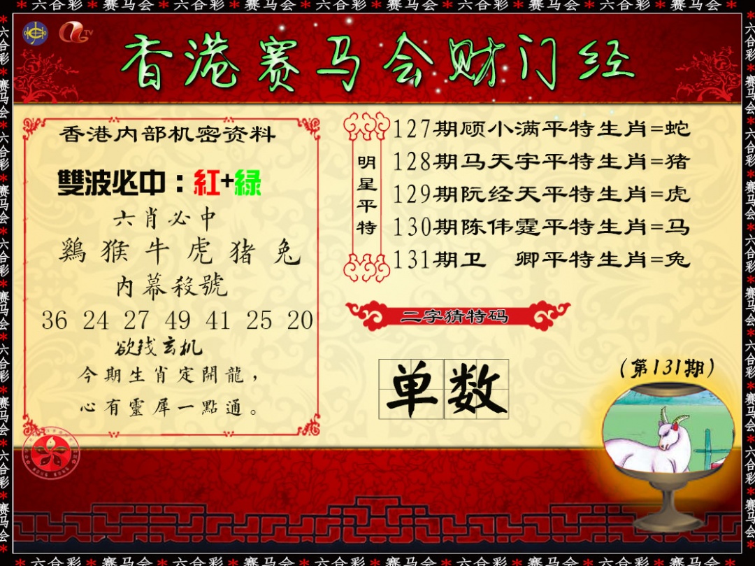 六合彩131期财门经