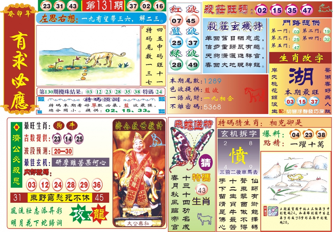 六合彩131期118有求必应(新图)