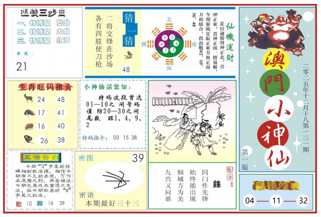 六合彩131期澳门小神仙-1