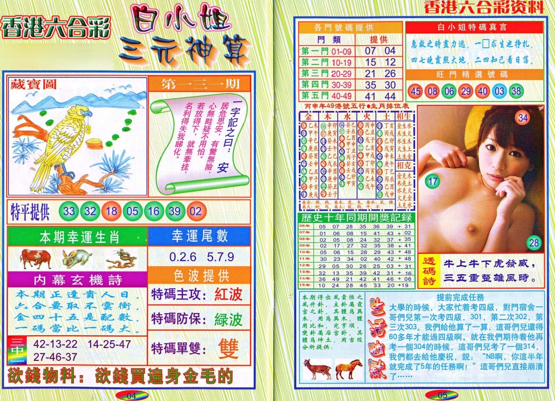 六合彩131期三元神算