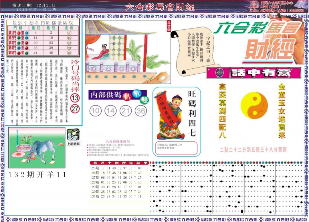 六合彩132期马会财经A