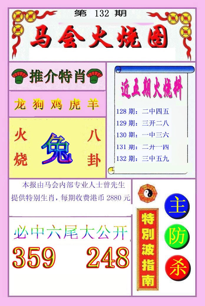 六合彩132期火烧图