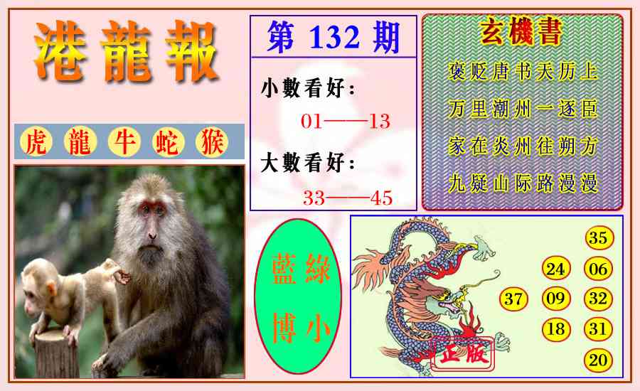 六合彩132期港龙报