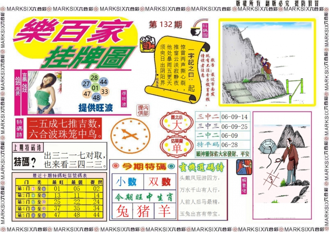 六合彩132期乐百家挂牌图记录