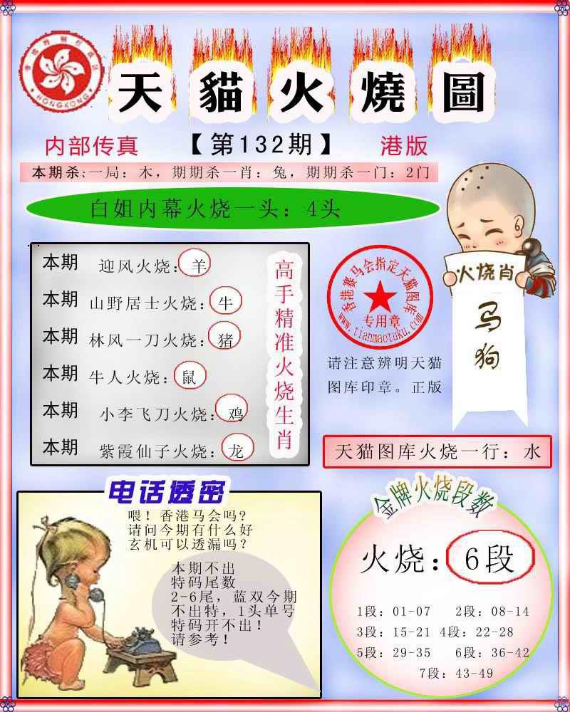 六合彩132期火烧图记录