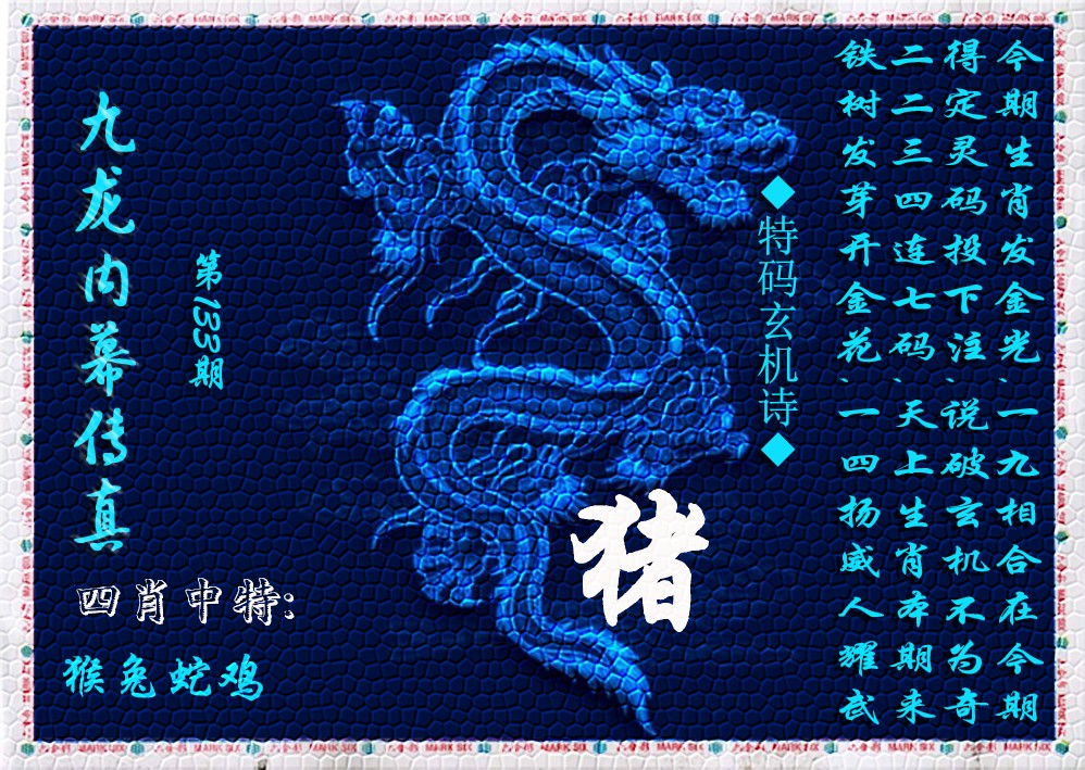 六合彩133期九龙内幕传真(新上市)
