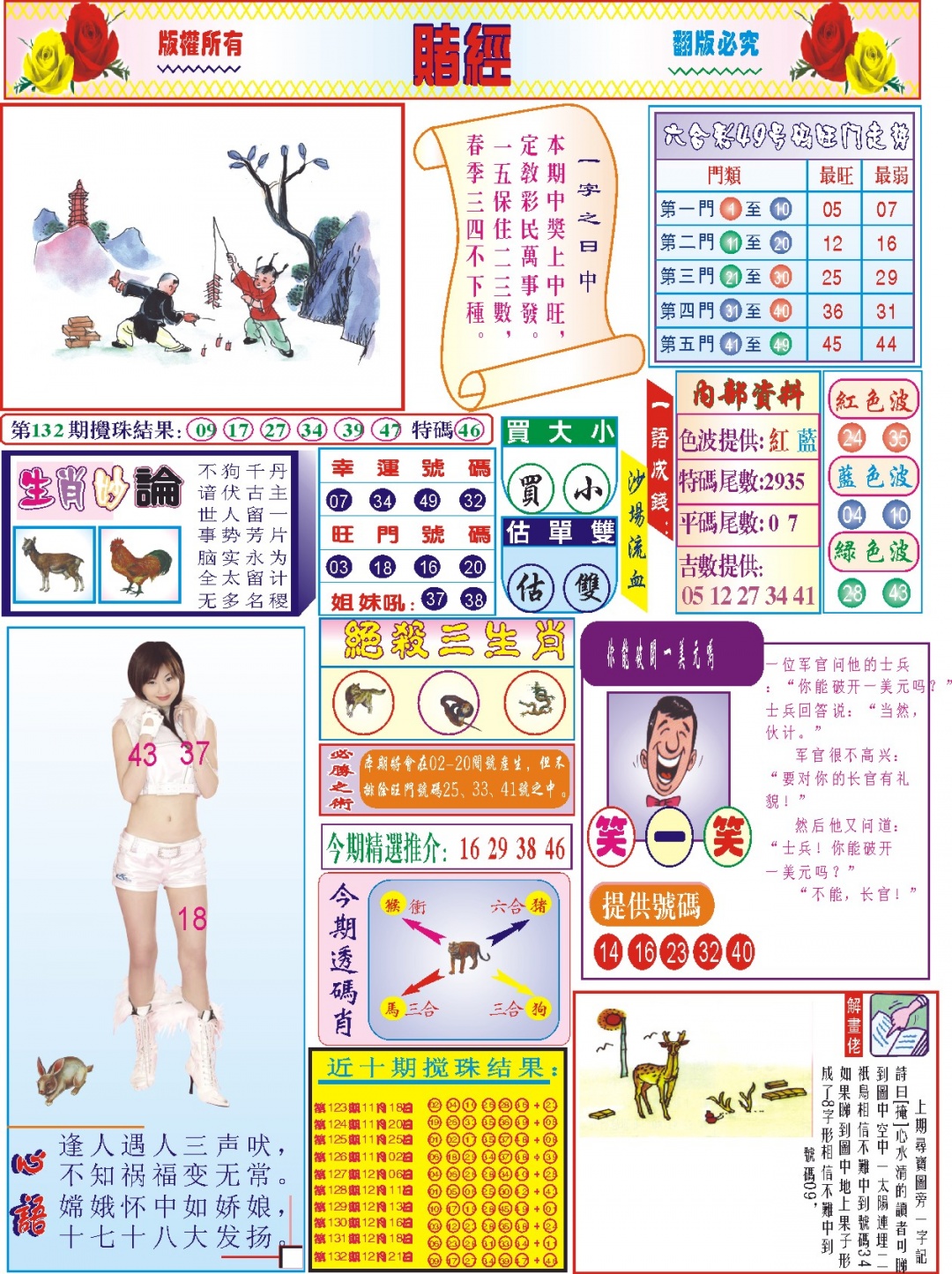 六合彩133期118赌经(新图)