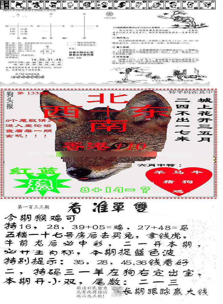 六合彩133期特码内幕B