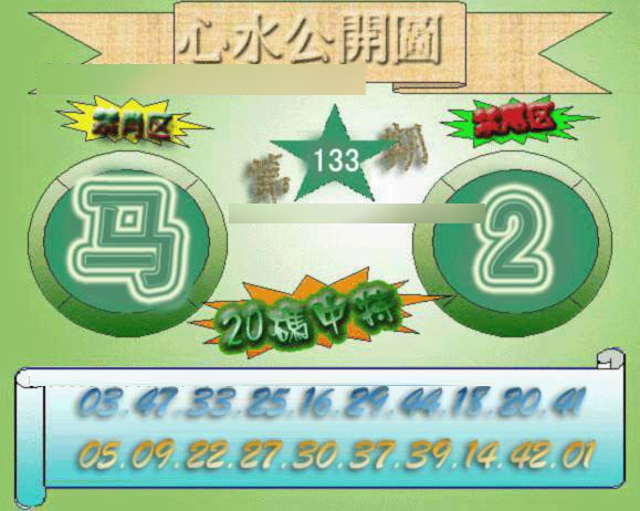 六合彩133期心水公开图