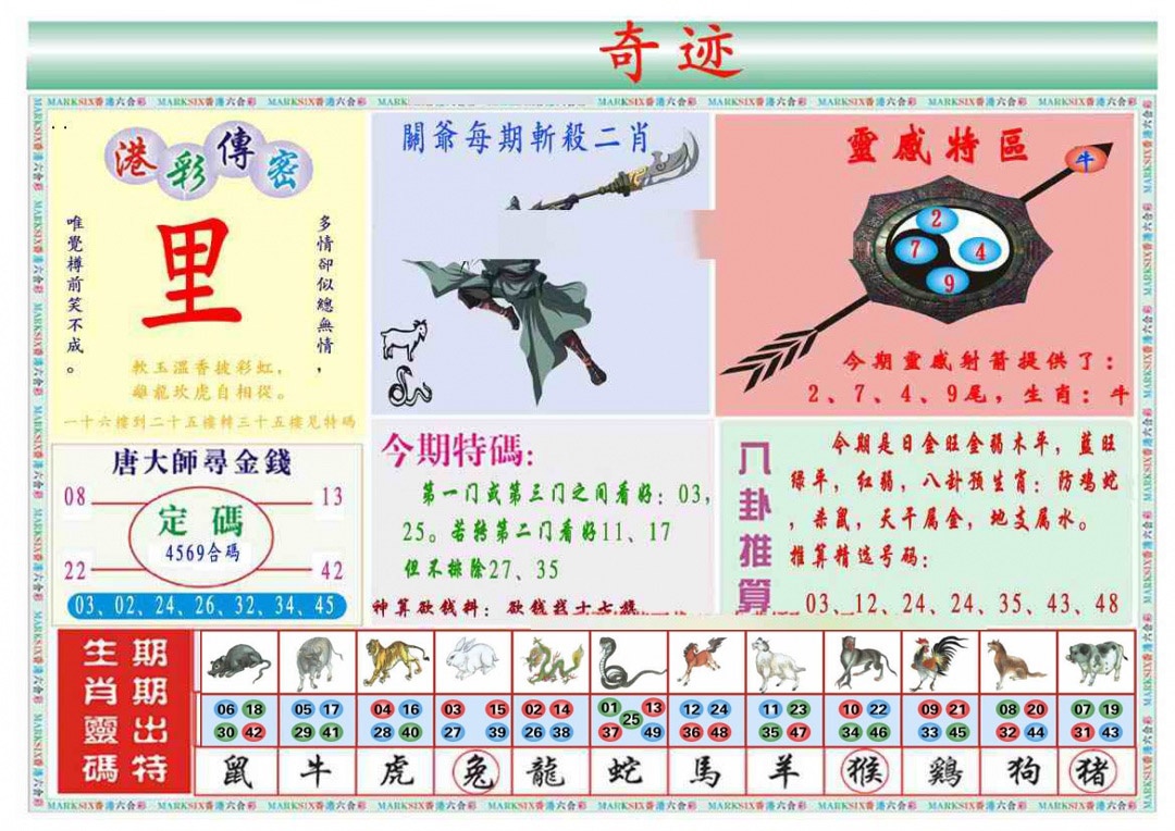 六合彩133期马经奇迹B(新图推荐)