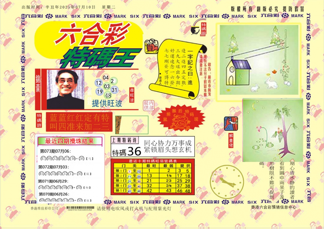 六合彩074期特码王