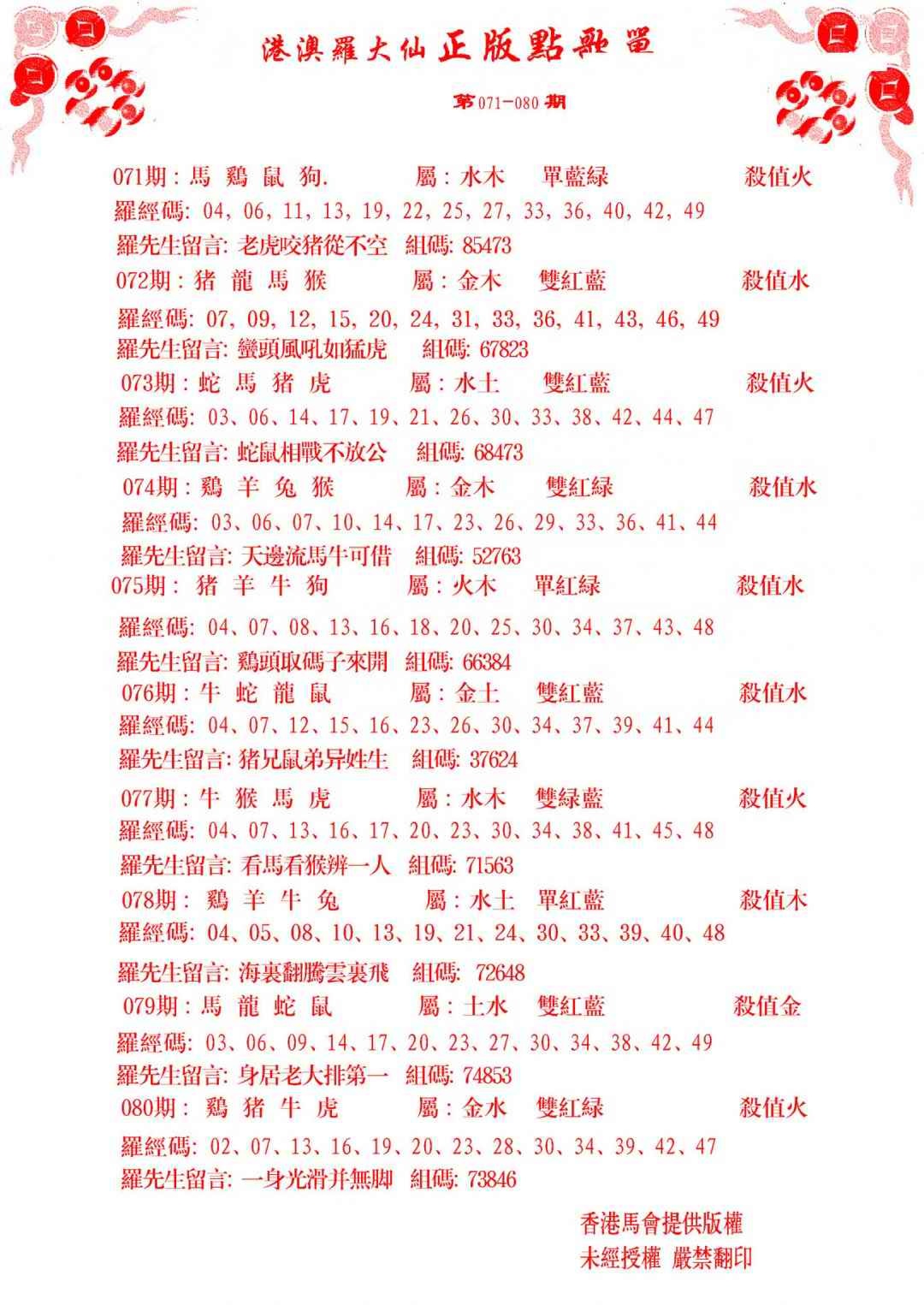 六合彩074期点歌单