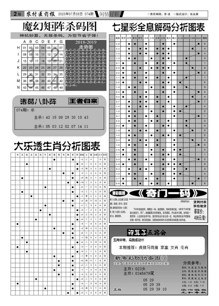 六合彩074期新粤彩(闲情好彩E)