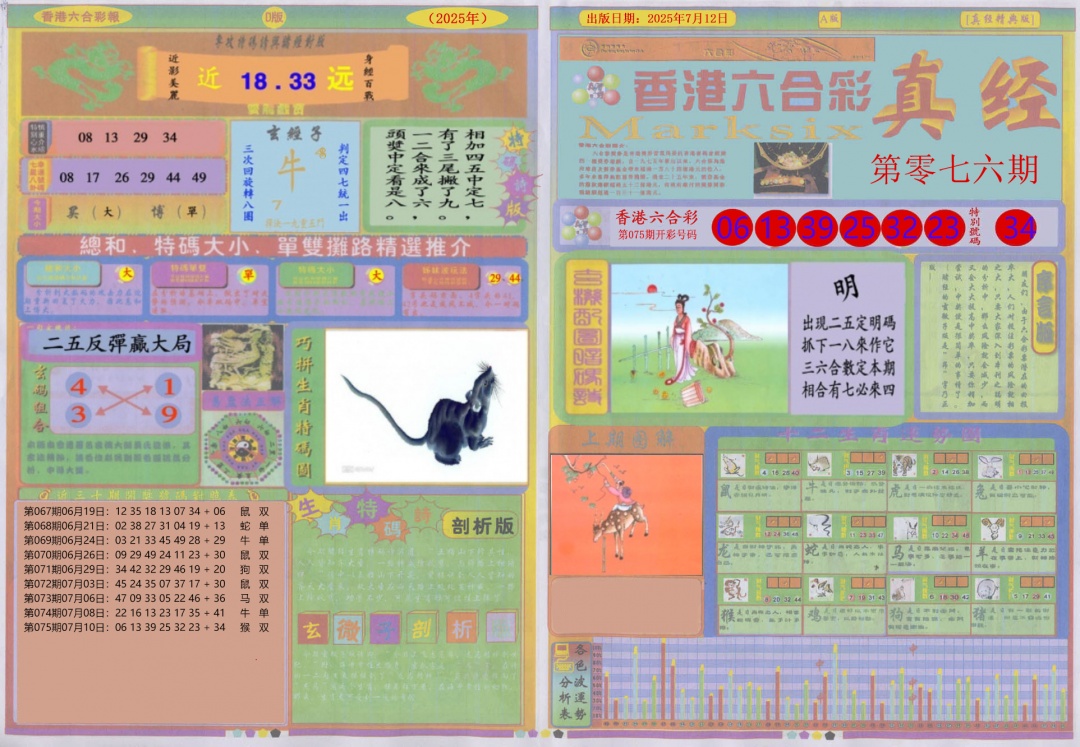 六合彩076期真经A